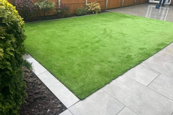 Fresh lawn turf